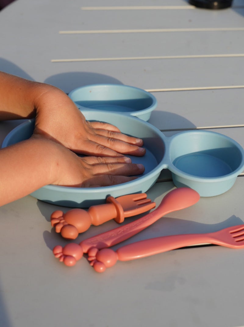 ASSIETTE SILHOUETTE TETE DE MICKEY COLLECTOR Bleu - Kiabi