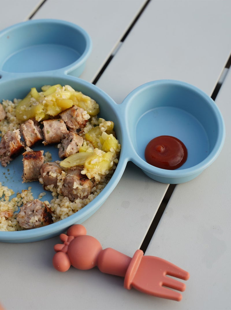 ASSIETTE SILHOUETTE TETE DE MICKEY COLLECTOR Bleu - Kiabi