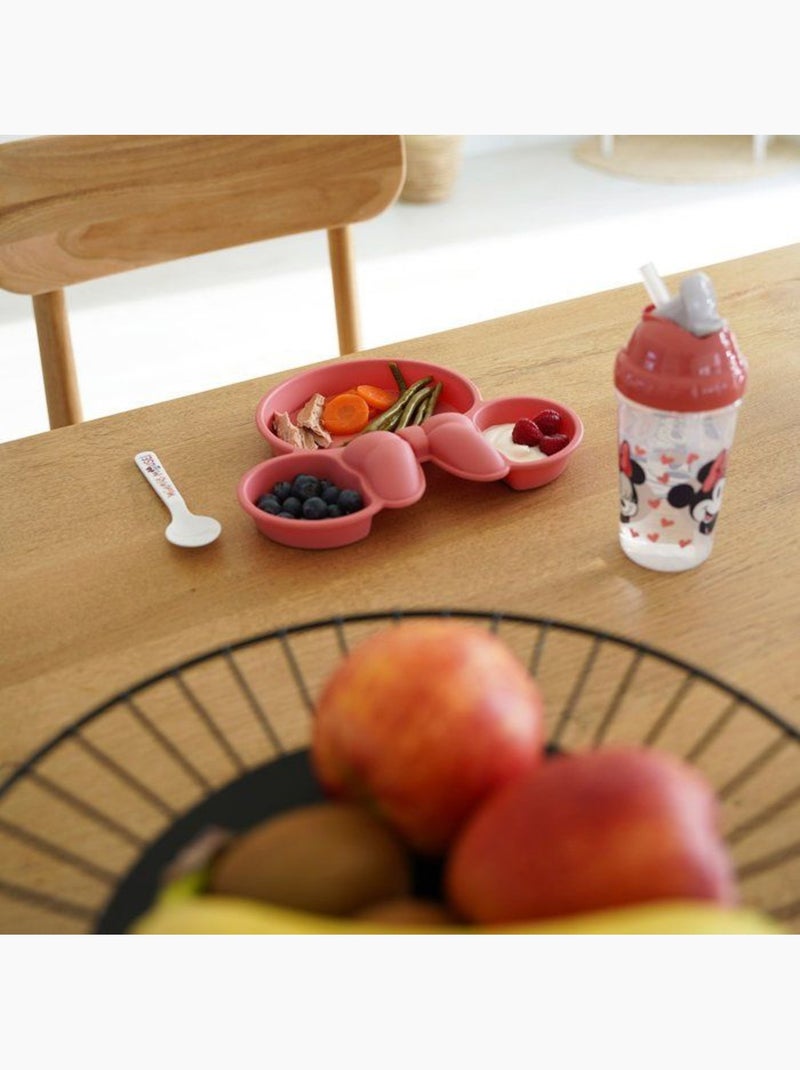 Assiette silhouette tete de minnie Rose - Kiabi