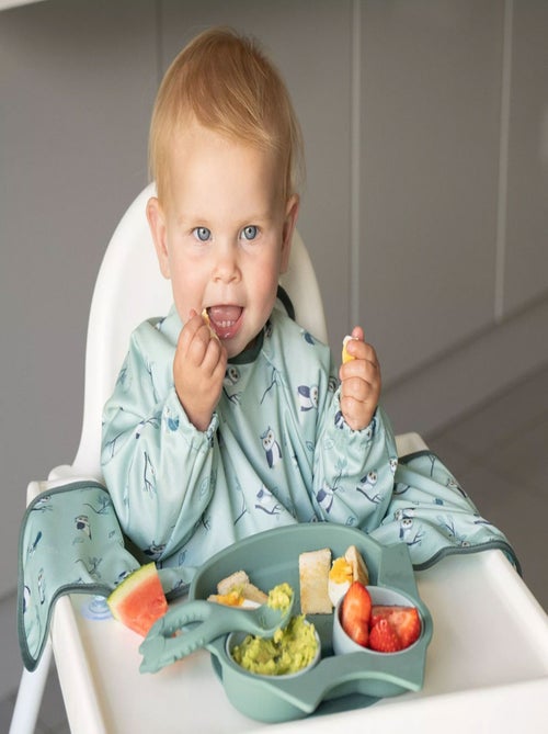 Assiette Tidy Tot à ventouse en silicone - Chouette - Kiabi