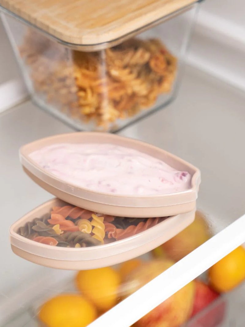 Assiette Tidy Tot à ventouse en silicone - Renard Abricot - Kiabi