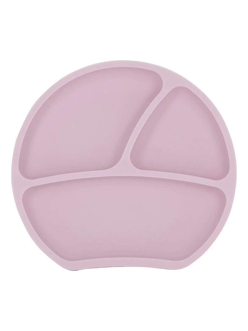 Assiette ventouse en silicone Rose pâle - Kiabi