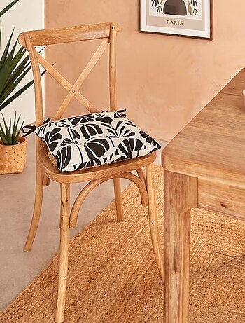 Assise de chaise en coton Twisted Lime