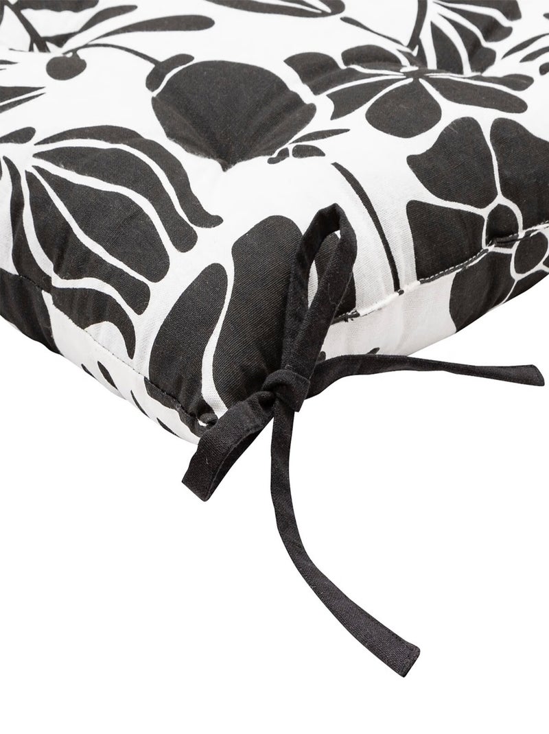 Assise de chaise en coton Twisted Lime Blanc - Kiabi
