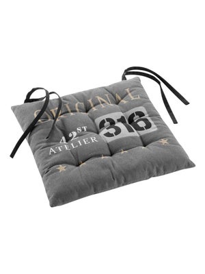 Assise Matelassée Melina 40x40 Cm – Coton & Polyester Recyclé GRS – Déco éco-responsable, Facile D’entretien, Pour Coussin Ou Siège