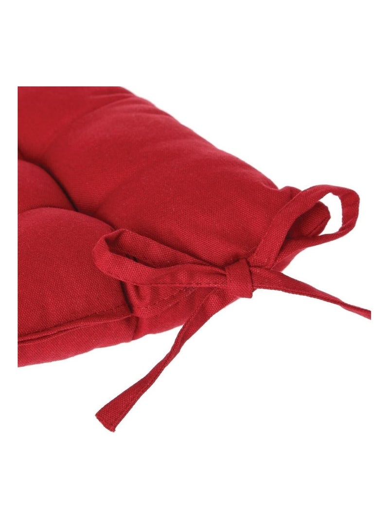 Assise de chaise matelassée coton 38 x 38 cm unie Beige - Kiabi