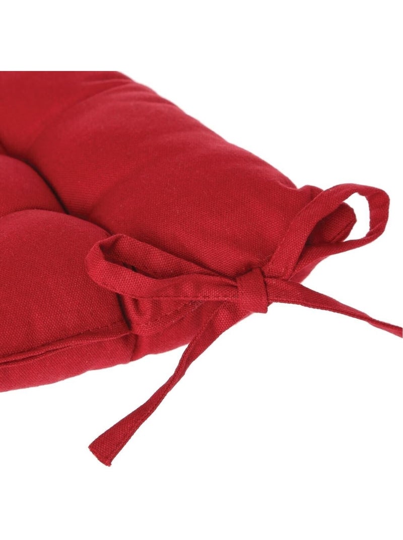 Assise de chaise matelassée coton 38 x 38 cm unie Taupe - Kiabi