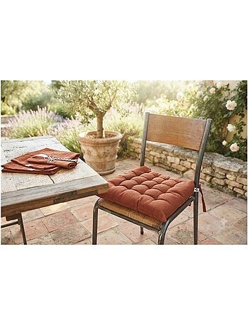 Assise de chaise matelassée en coton Kalas