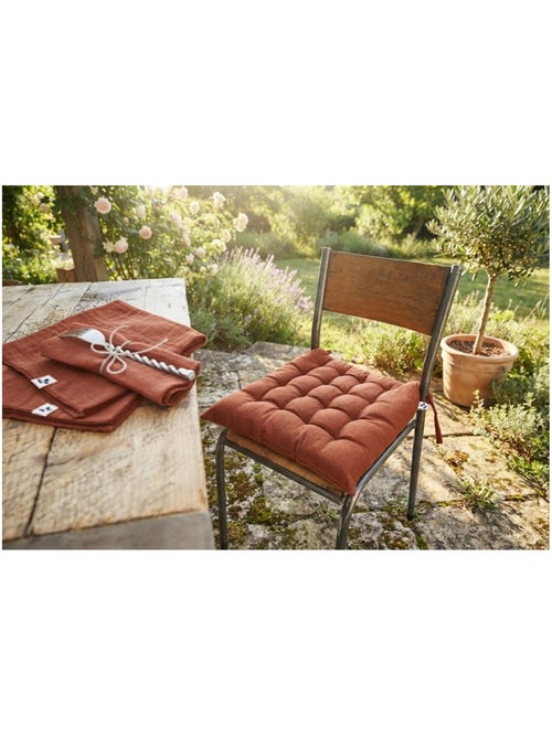 Assise de chaise matelassée en coton kalas - Kiabi