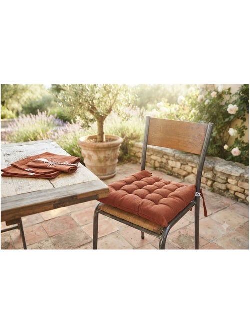 Assise de chaise matelassée en coton kalas - Kiabi