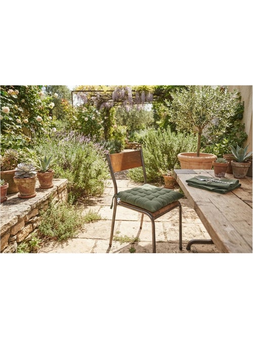 Assise de chaise matelassée en coton kalas - Kiabi