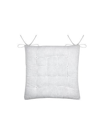 Assise de chaise matelassée en coton Pop colors