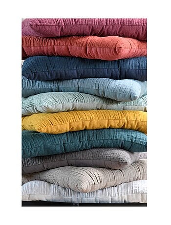 Assise de chaise matelassée en coton Pop colors