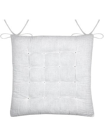 Assise de chaise matelassée en coton pop colors