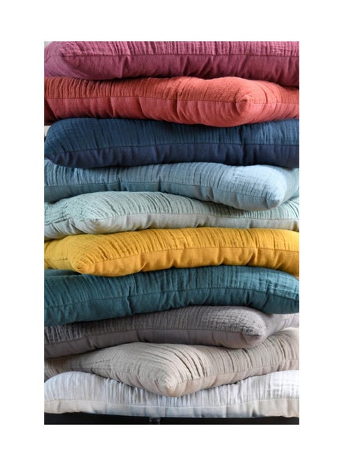 Assise de chaise matelassée en coton Pop colors - Kiabi