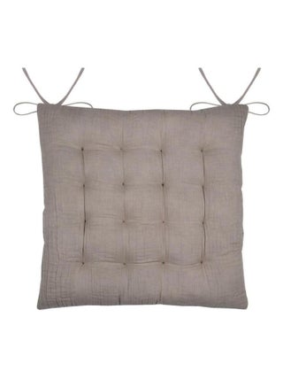 Assise de chaise matelassée en gaze de coton Pop color