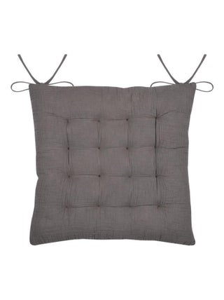 Assise de chaise matelassée en gaze de coton Pop color