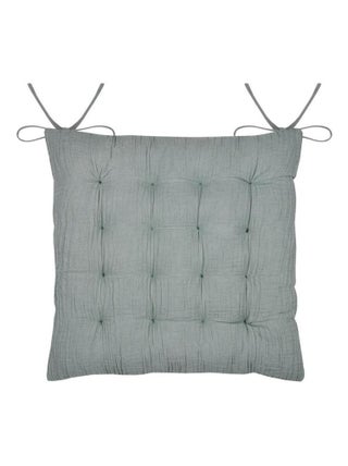 Assise de chaise matelassée en gaze de coton Pop color