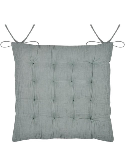 Assise de chaise matelassée en gaze de coton Pop color - Kiabi Assise de chaise matelassée en gaze de coton Pop color - Kiabi