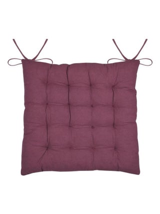 Assise de chaise matelassée en gaze de coton Pop color