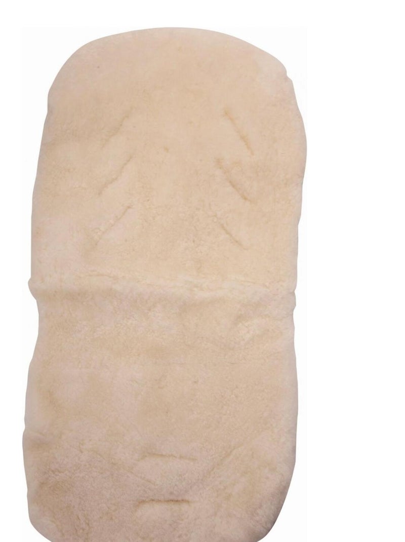 Assise en peau d'agneau blanche Beige - Kiabi