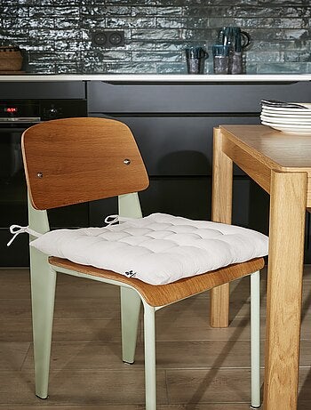 Assise matelassée 16 Points GAIA – Gaze de Coton Unie
