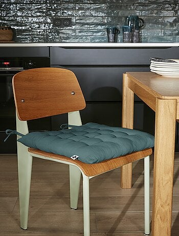 Assise matelassée 16 Points GAIA – Gaze de Coton Unie