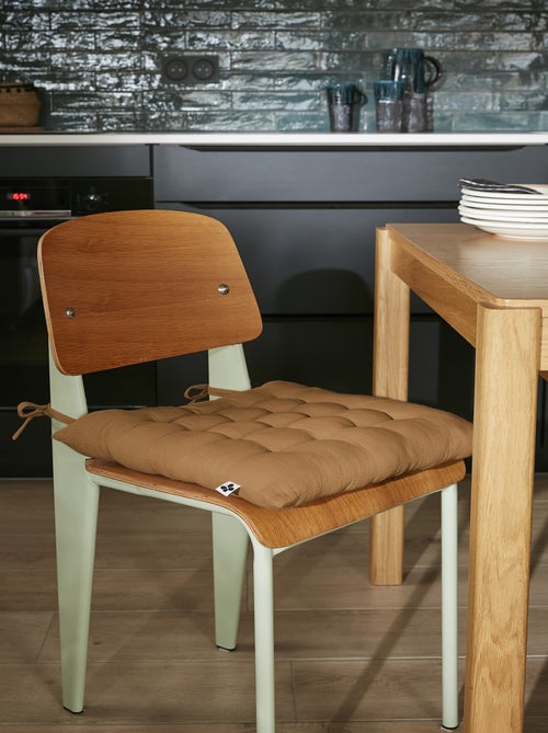 Assise matelassée 16 Points GAIA  Gaze de Coton Unie - Kiabi