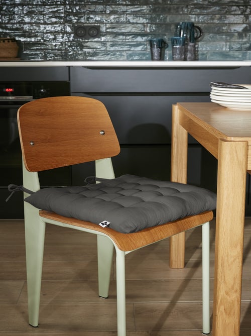 Assise matelassée 16 Points GAIA  Gaze de Coton Unie - Kiabi