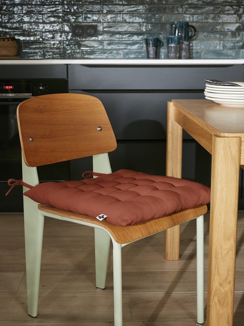 Assise matelassée 16 Points GAIA  Gaze de Coton Unie - Kiabi