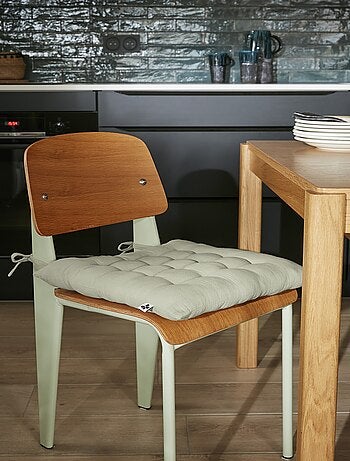 Assise matelassée 16 Points GAIA – Gaze de Coton Unie