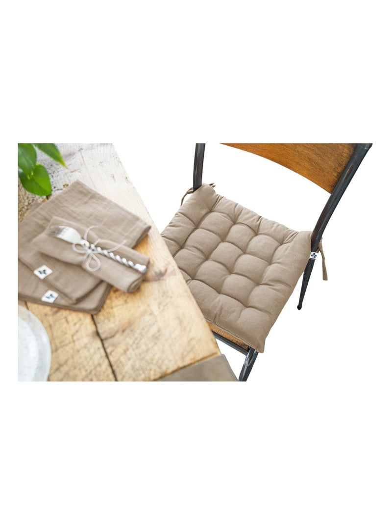 Assise matelassée collection Kala Beige foncé - Kiabi
