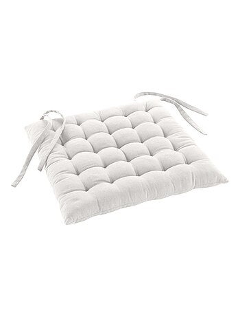 Assise matelassée en coton et polyester recyclé