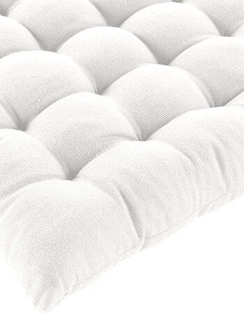 Assise matelassée en coton et polyester recyclé