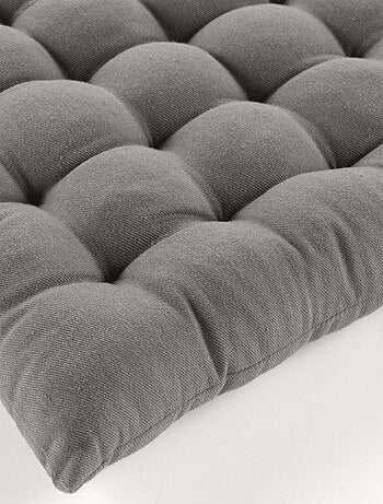 Assise matelassée en coton et polyester recyclé