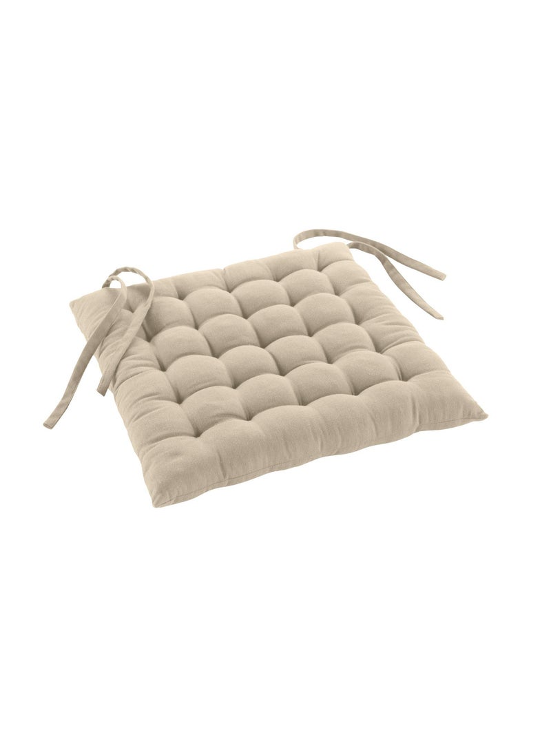 Assise matelassée en coton et polyester recyclé Lin - Kiabi