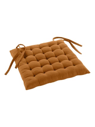 Assise matelassée en coton et polyester recyclé