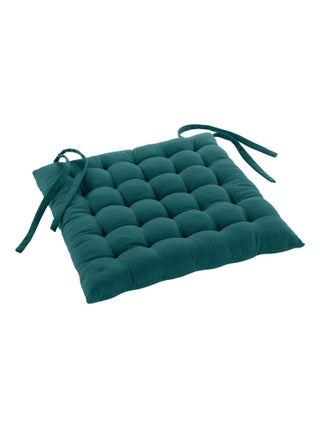 Assise matelassée en coton et polyester recyclé