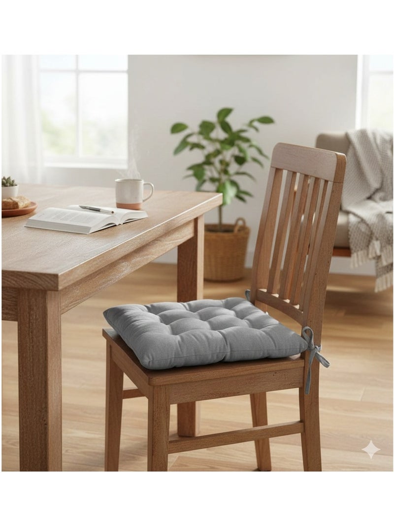 Assise matelassée suede uni suedine gris clair Gris clair - Kiabi