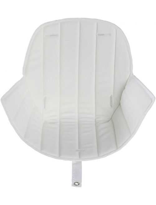 Assise tissu chaise haute Ovo Luxe blanc - Kiabi