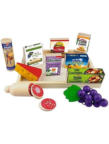 Assortiment d'aliments en bois