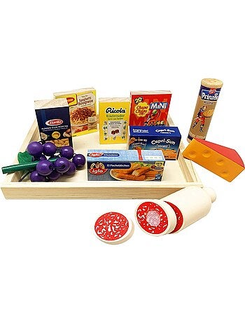 Assortiment d'aliments en bois