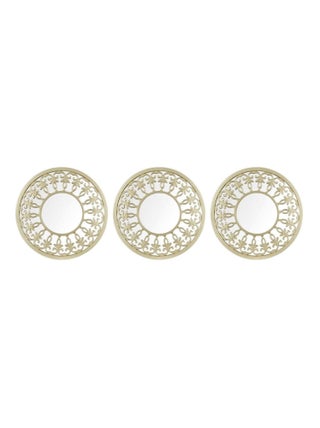 Assortiment de 3 miroirs décoratifs