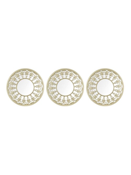 Assortiment de 3 miroirs décoratifs - Kiabi