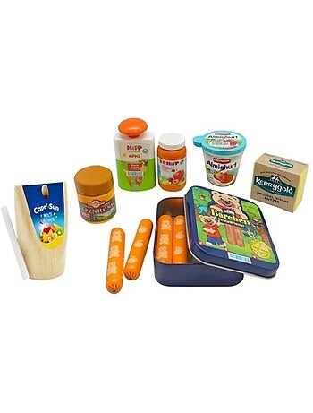 Assortiment d'épicerie en bois
