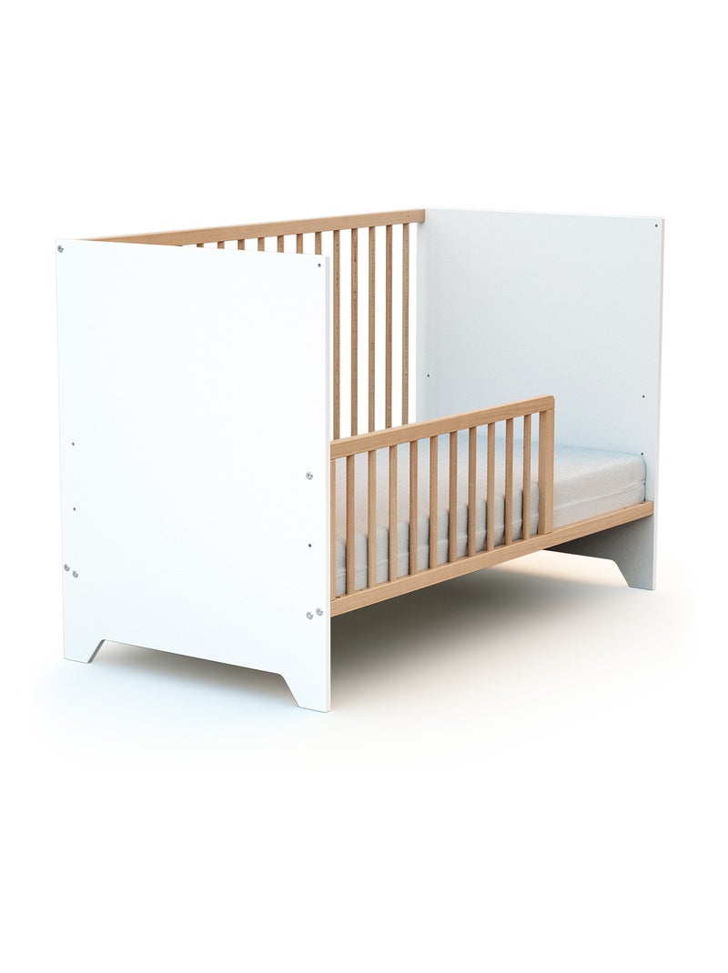 AT4 - Barrière de lit bébé en bois SEREN - 120 x 32 x 4 cm Beige clair - Kiabi