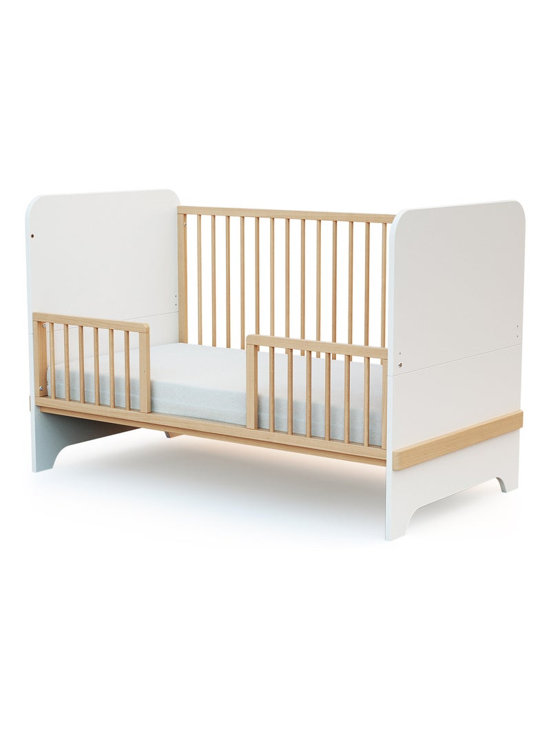AT4 - Barrière de lit bébé en bois SEREN - 140 x 32 x 4 cm Beige clair - Kiabi