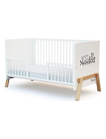 AT4 - Barrière de lit bébé en bois SEREN - 140 x 32 x 4 cm