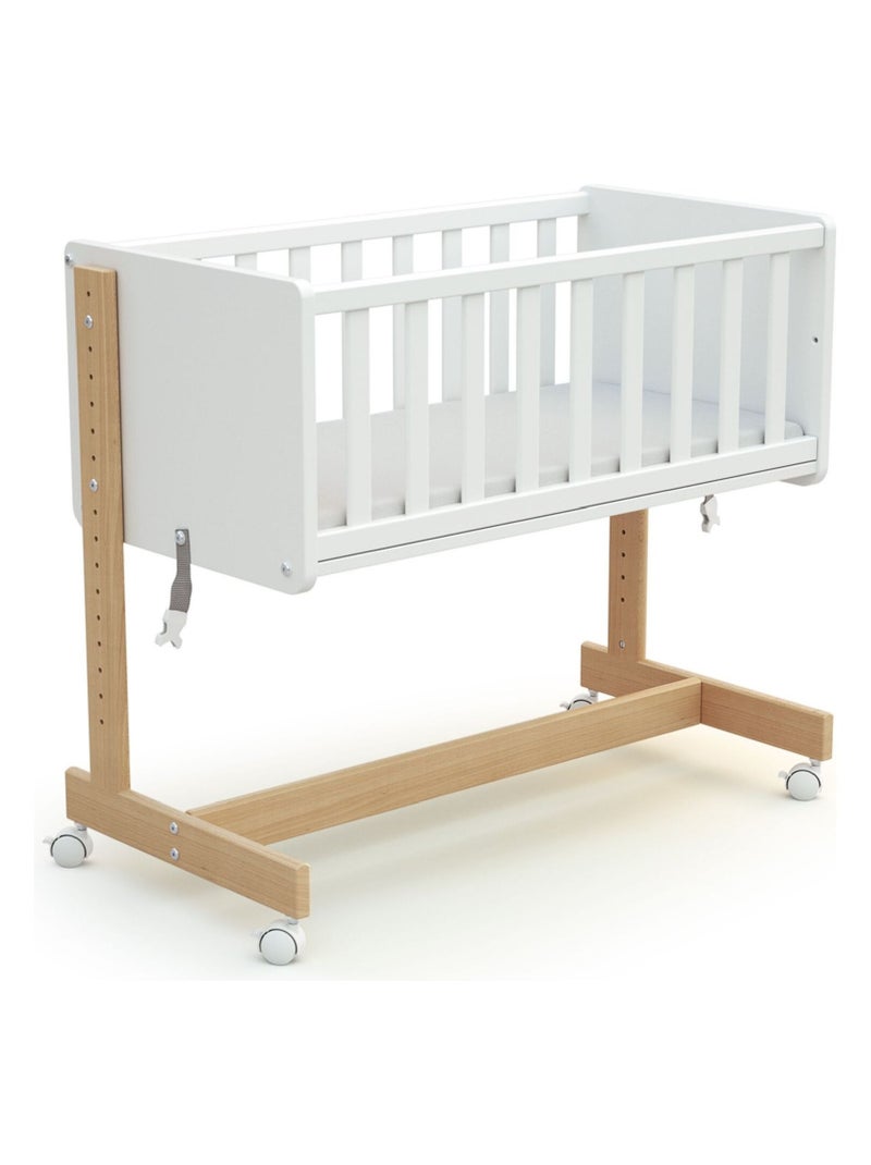 AT4 - Berceau cododo évolutif en bois NATO 40 x 80 cm Beige/Blanc - Kiabi
