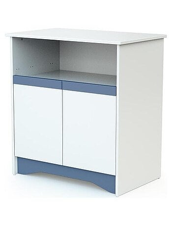 AT4 - Commode à langer 2 portes, 1 niche COTILLON en bois